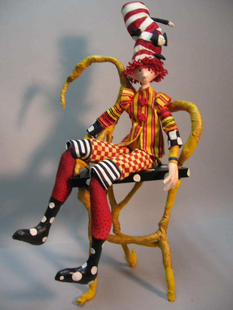 22"Cat in the Hat and Chair  by Julie McCullough - Magic Threads