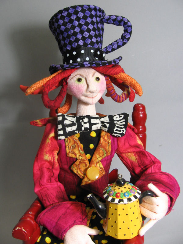 The Mad Hatter - Cloth Doll Sewing Pattern by Julie McCullough